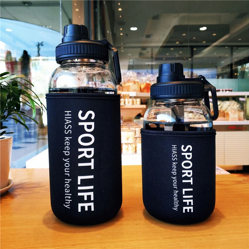 Outdoor Sport Glass Water Bottle - Bottiglia d'acqua portatile in vetro sportivo