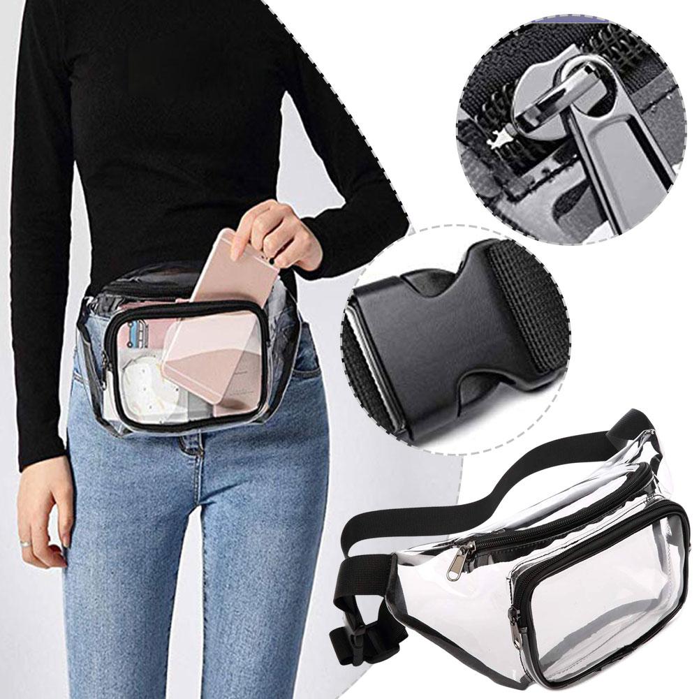 Outdoor Sport Bag - Borsa da cintura impermeabile trasparente multitasche