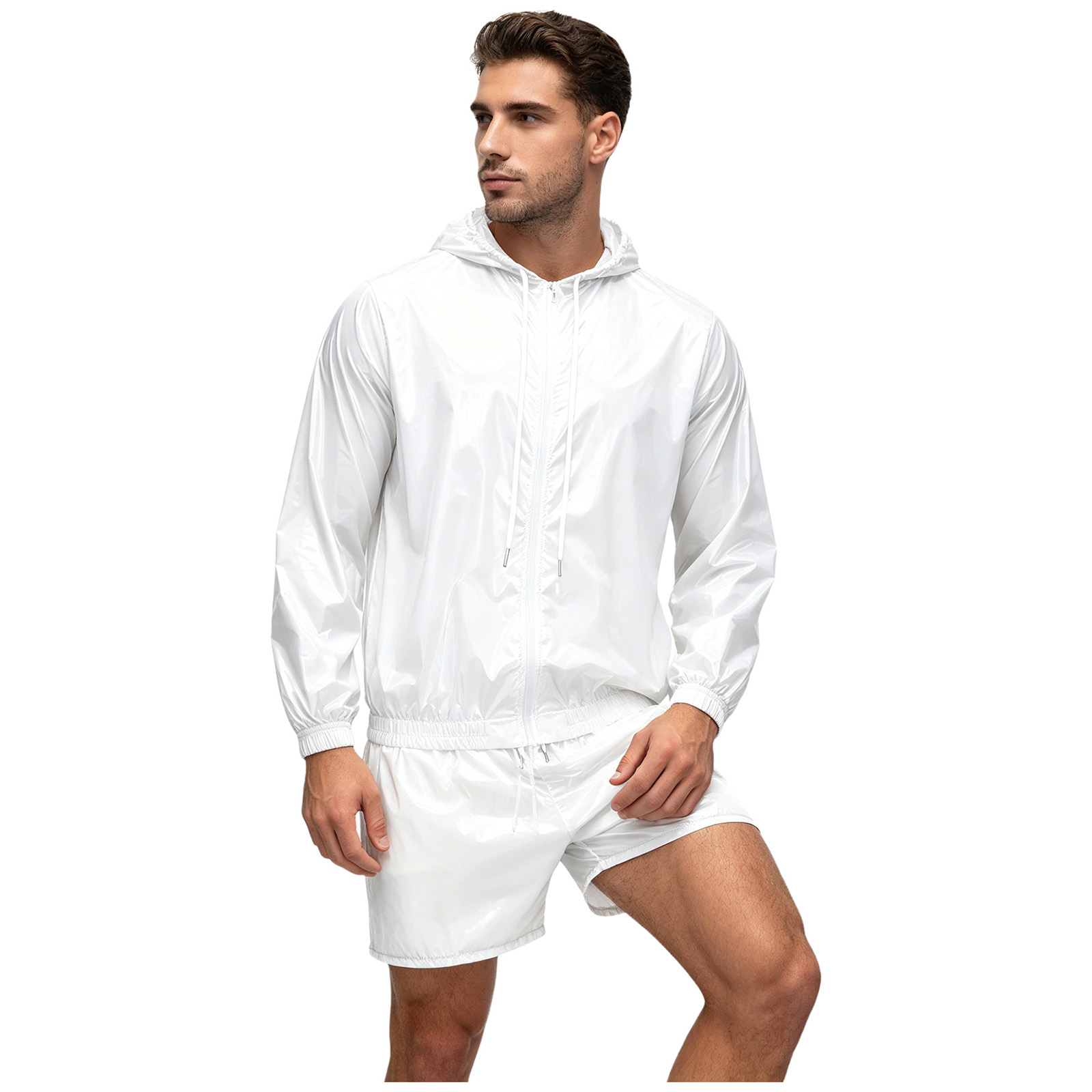 Outdoor Sports Outfit - Completo Sportivo Impermeabile da Uomo: Giacca