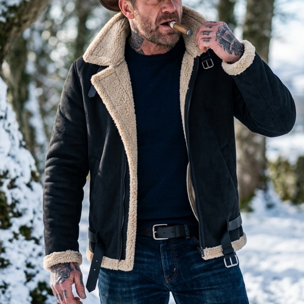 Outdoor Sport Jacket - Giacca Invernale da Uomo in Finta