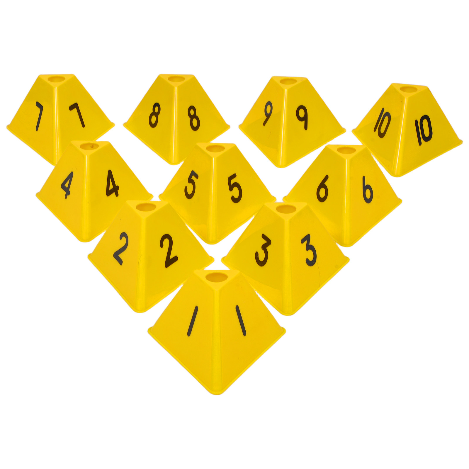 Outdoor Sport Gear - 10 Pezzi Coni Segnaposto Numerati per