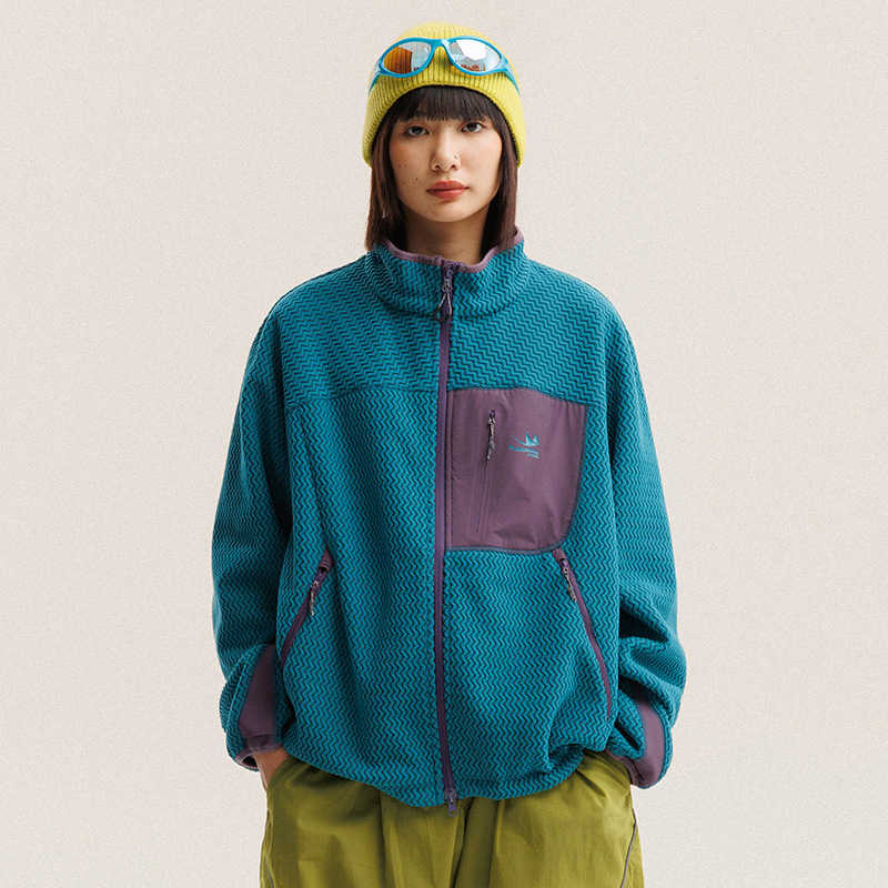 Giacca in Pile Polare con Stri - Outdoor Sport Jacket recensione e prezzo