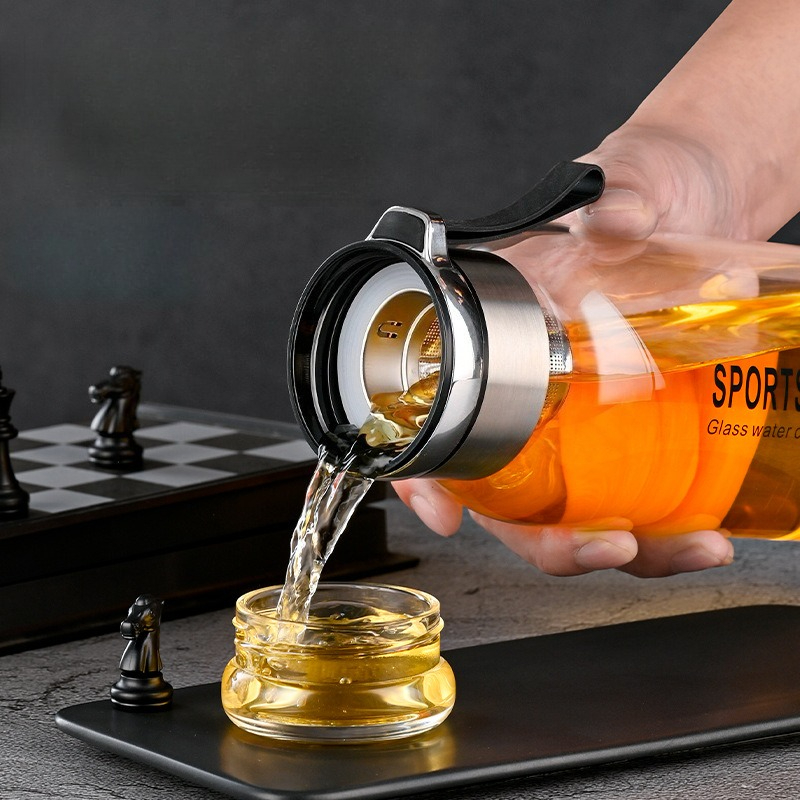 Bottiglia d'acqua in vetro da  - Outdoor Sport Glass Water Bottle recensione e prezzo